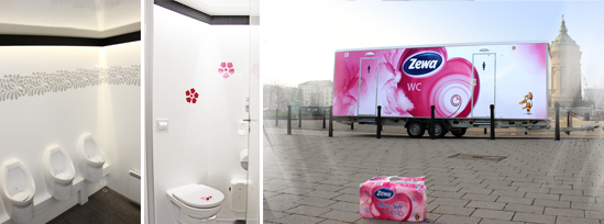 Fotos: Zewa Toilettenwagen